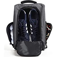 Athletico – Bolsa para zapatos de golf con cremallera- ventilación y bolsillo exterior para calcetines- soportes- etc.